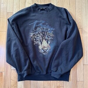 Anine Bing Harvey Leopard Sweatshirt